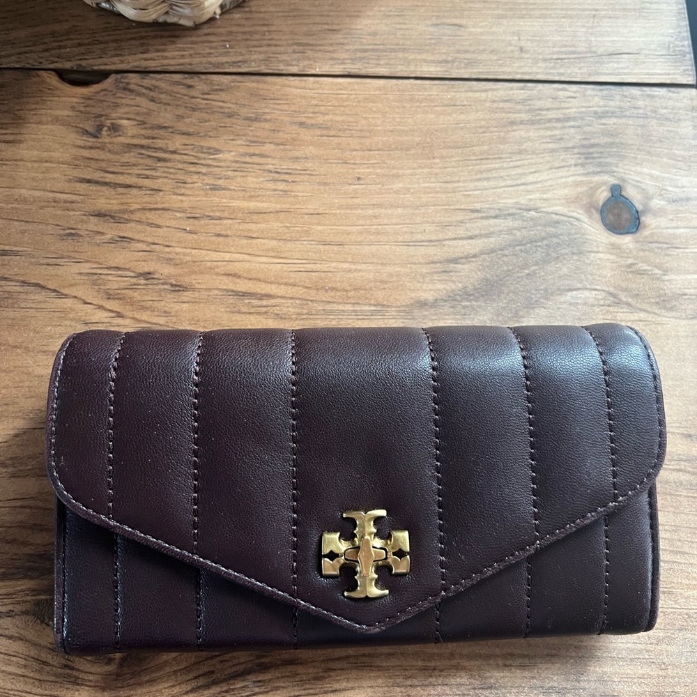 Tory Burch Brown Quilted Wallet